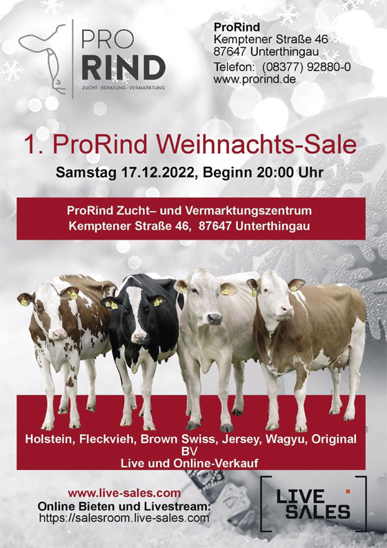 ProRind Weihnachts-Sale 2022 & 2023